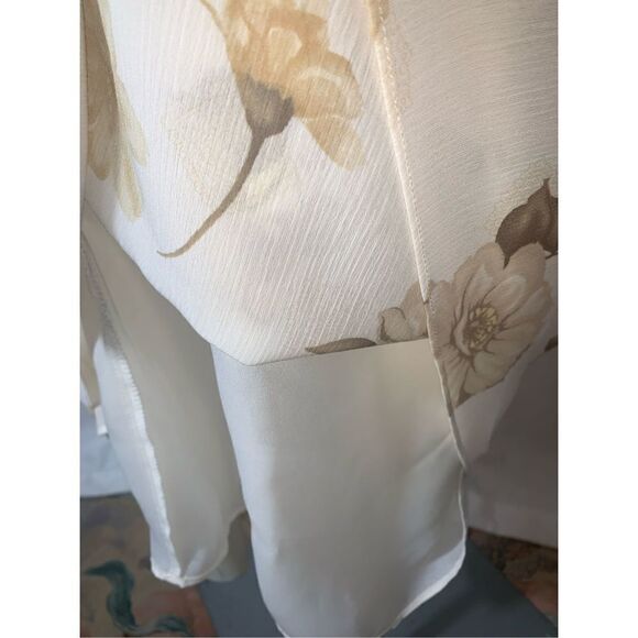 Vintage Chiffon Floral Skirt Set Medium - Picture 10 of 14